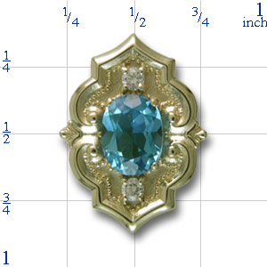 81006 Blue Topaz Bracelet Slide 